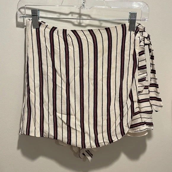 Privacy Please Emory Striped Skort XS Faux Wrap Skirt - Picture 4 of 8